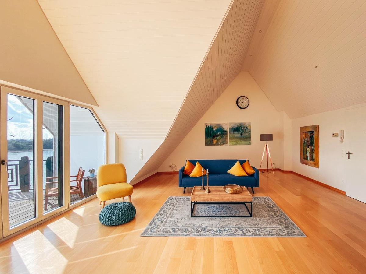Rheinloft 3 - Große Giebelwohnung mit Dachterrassen an der Rheinpromenade Emmerich Exterior foto
