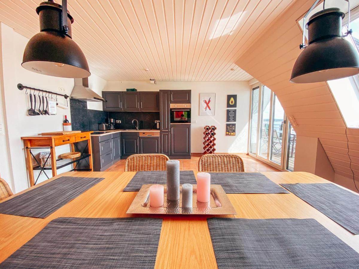 Rheinloft 3 - Große Giebelwohnung mit Dachterrassen an der Rheinpromenade Emmerich Exterior foto